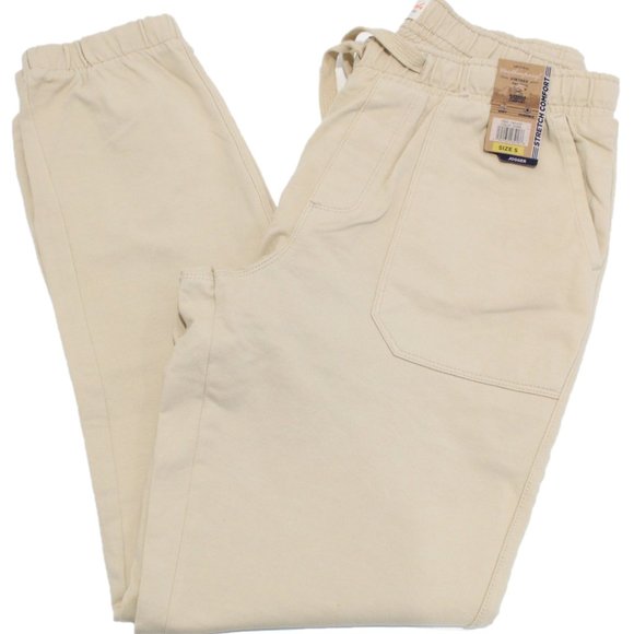 Weatherproof Pants - WEATHERPROOF Women Vintage  Slim Fit Jogger Pants--Khaki